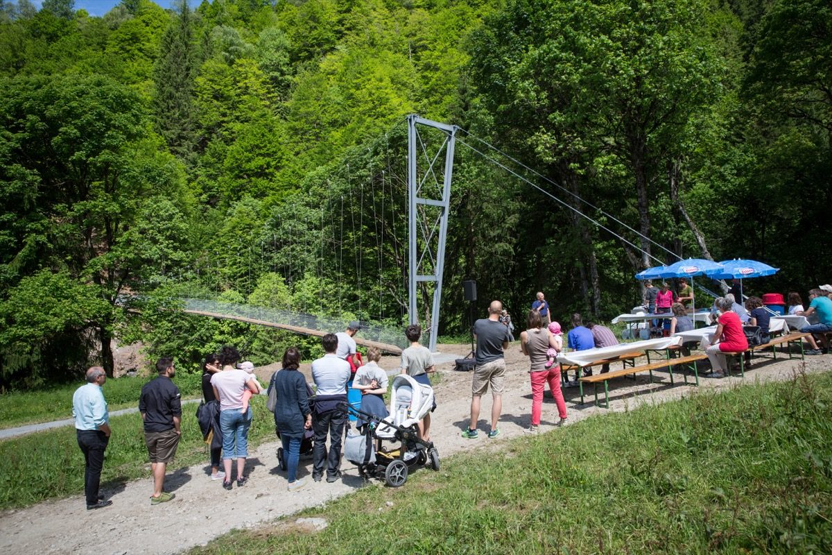 Einweihung Hängebrücke