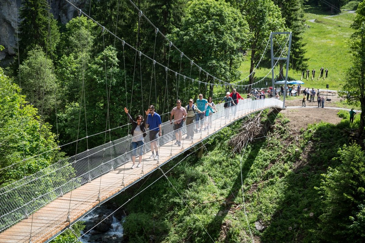 Einweihung Hängebrücke